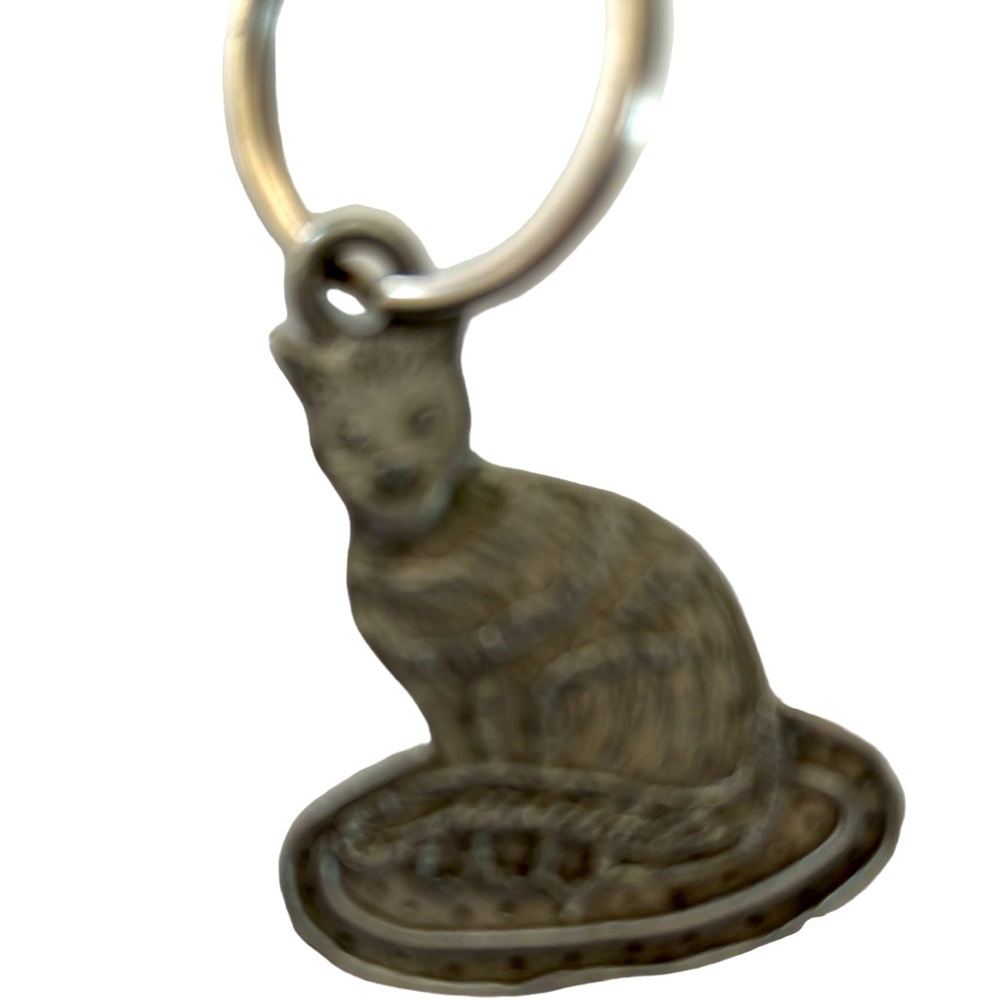 Roja Pewter Cat Key Chain